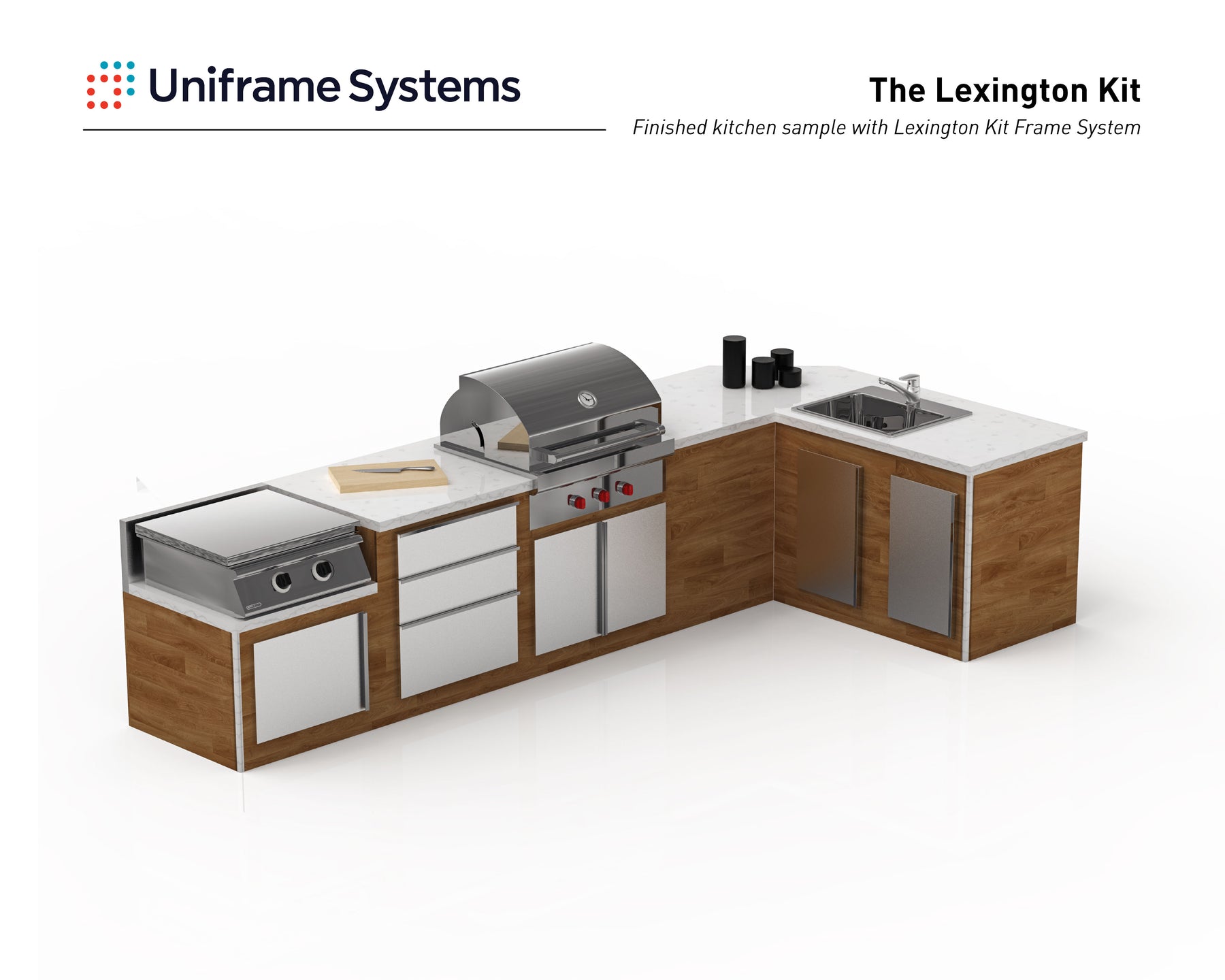 THE LEXINGTON OUTDOOR KITCHEN FRAME