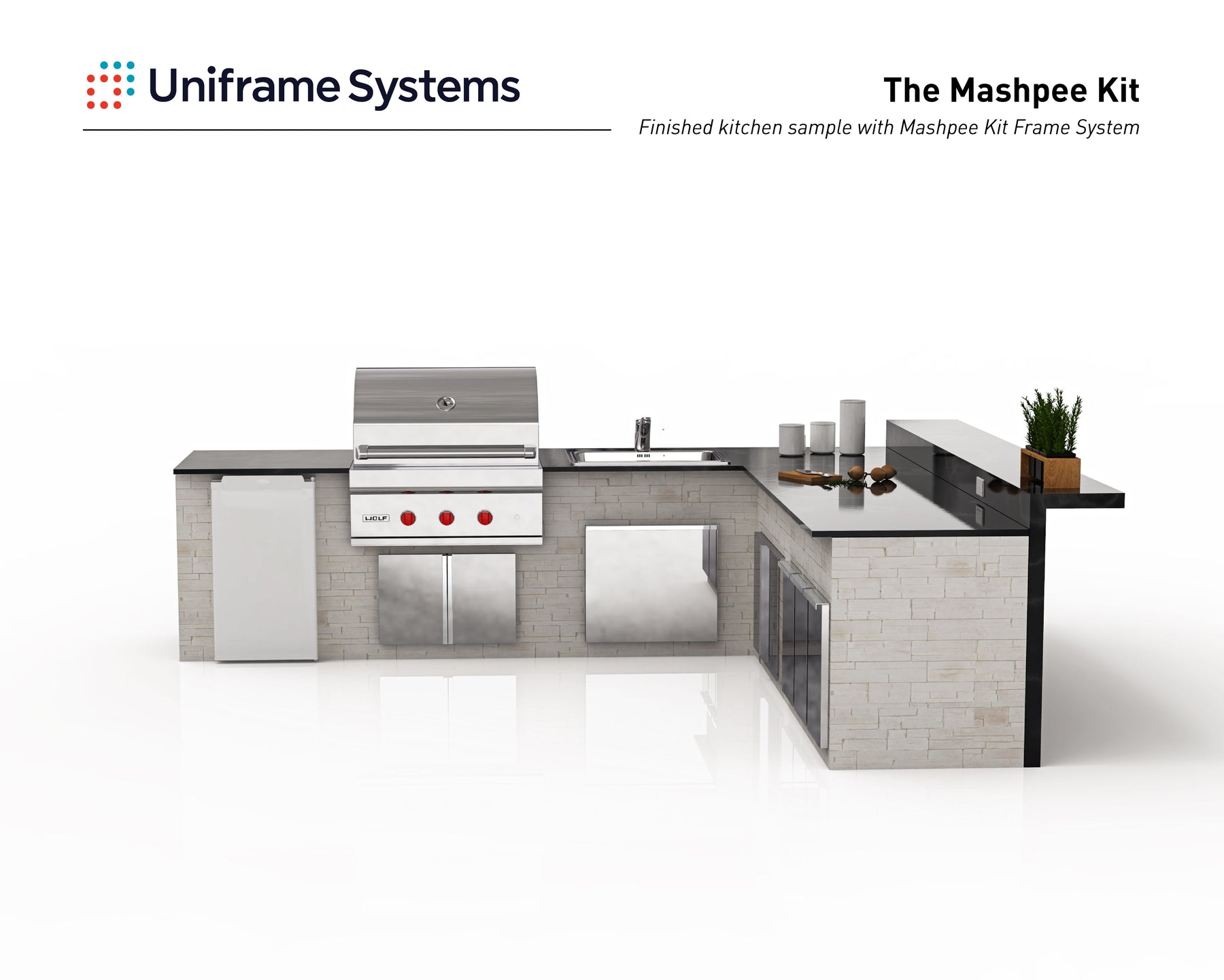 THE MASHPEE OUTDOOR KITCHEN FRAME