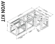 THE AVON OUTDOOR KITCHEN FRAME