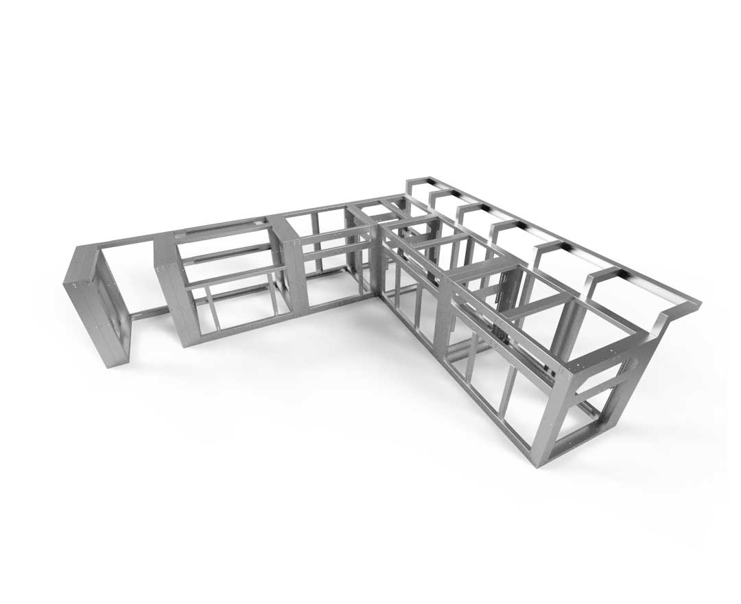 THE MASHPEE OUTDOOR KITCHEN FRAME