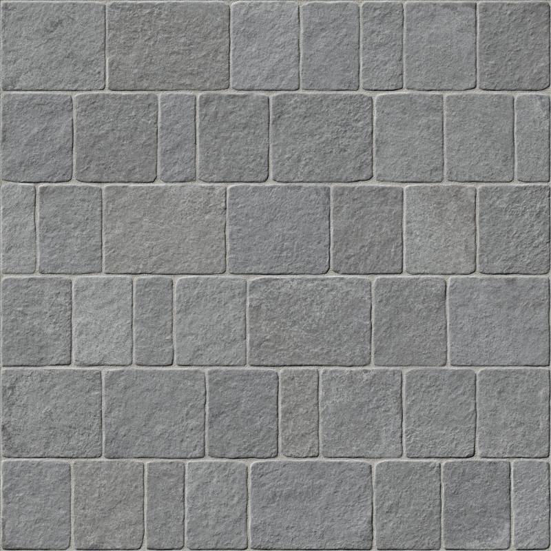 Grey Cobblestone-Style Porcelain Tile